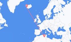 出发地 阿尔及利亚瓦德目的地 冰岛雷克雅维克的航班