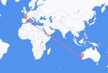 出发地 澳大利亚出发地 伯斯目的地 西班牙萨拉戈萨的航班