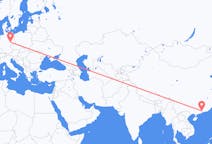 Flyrejser fra Guangzhou, Kina til Leipzig, Tyskland