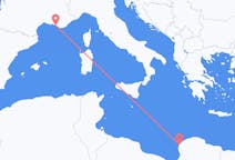 リビアのから ベンガジ、フランスのへ マルセイユフライト