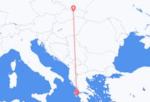 スロバキアのポプラドから、ギリシャのザキントス島までのフライト