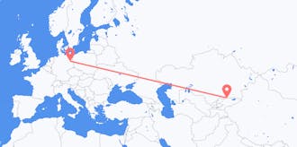 Flyrejser fra Kirgisistan til Tyskland
