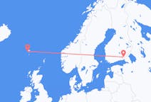 Flug frá Lappeenranta, Finnlandi til Saurvogs, Færeyjum