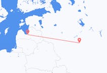 Vluchten van Riga, Pescara, Letland naar Moskou, Rusland