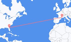 Flights from Jacksonville, the United States to Nîmes, France