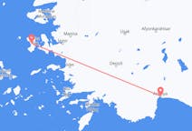 Vluchten van Antalya, Turkije naar Chios, Griekenland