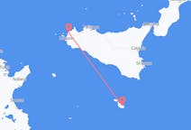 Vluchten van Malta, Malta naar Trapani, Italië