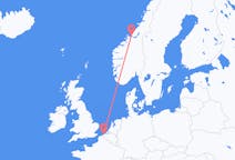Vols depuis la ville de Ørland vers la ville d'Ostend