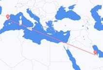Flights from Hofuf, Saudi Arabia to Barcelona, Spain