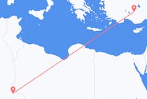 出发地 阿尔及利亚贾奈特目的地 土耳其科尼亞的航班