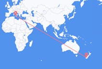 Flyreiser fra Queenstown, New Zealand til Palermo, Italia