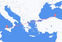 Loty z Synopa, Turcja do Palermo, Włochy