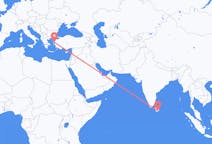 Flyg från Hambantota, Sri Lanka till Mytilene, Grekland