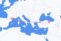 Flights from Girona, Spain to Sivas, Turkey