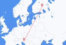 Flyreiser fra Joensuu, Finland til Ljubljana, Slovenia