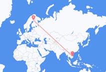 Flyg från Pleiku, Vietnam till Rovaniemi, Finland