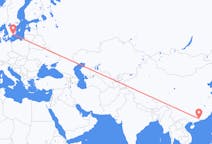 Flyreiser fra Guangzhou, Kina til Ronneby, Sverige