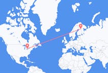 Flyrejser fra London til Kuusamo