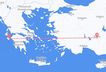 Fly fra Konya til Zakynthos Island