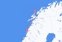 Vluchten van Sandnessjøen naar Andenes