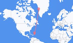 Flyg från San Juan, USA till Aasiaat, Grönland