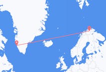 Flüge von Nuuk, Grönland nach Lakselv, Norwegen