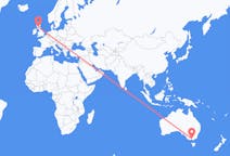 Flyreiser fra Melbourne, Australia, til Glasgow, Australia