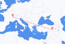 Flyreiser fra Genève, Sveits til Diyarbakir, Tyrkia