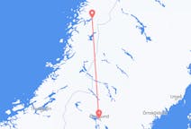Fly fra Mo i Rana til Östersund