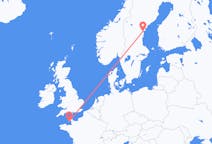 Loty z Saint Helier, Port lotniczy Jersey do Sundsvall, Szwecja