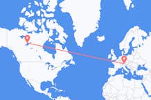 Flyg från Yellowknife, Kanada till Innsbruck, Österrike