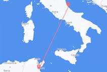 튀니지 엔피다에서 출발해 이탈리아 페스카라로(으)로 가는 항공편