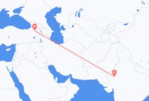 Loty z Dźodhpur, Indie do Karsu, Turcja