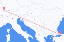 Flyreiser fra Istanbul, til Mulhouse