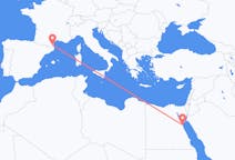 Flüge von Hurghada, Ägypten nach Perpignan, Frankreich