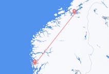 Flyg från Bergen, Norge till Trondheim, Norge