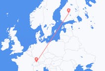 เที่ยวบิน จาก ซือริช, สวิตเซอร์แลนด์ ไปยัง ยูแวสกูแล, ฟินแลนด์