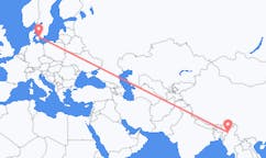 Flights from from Homalin to Copenhagen