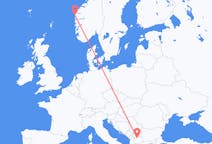 Flyrejser fra Skopje, Nordmakedonien til Florø, Norge