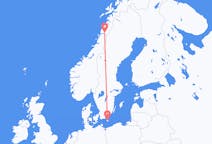 Flights from Mo i Rana, Norway to Bornholm, Denmark