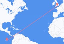 Flights from San Cristóbal Island, Ecuador to Southampton, England