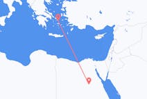 Vluchten van Assioet naar Mykonos