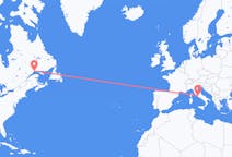 Flyreiser fra Sept-Îles, Canada til Roma, Italia
