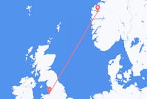 Vluchten van Sandane, Noorwegen naar Liverpool, Engeland