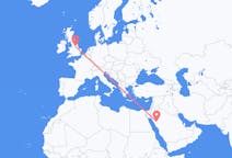 Flights from Al-`Ula, Saudi Arabia to Doncaster, the United Kingdom