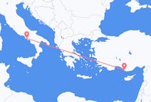 Flyreiser fra Napoli, Italia til Gazipaşa, Tyrkia