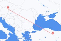 Flyreiser fra Sivas, Tyrkia til Vienna, Østerrike