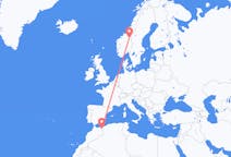 Flights from Oujda, Morocco to Røros, Norway