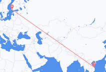 Flyrejser fra Chu Lai, Vietnam til Turku, Finland