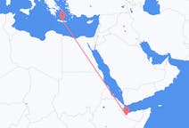 出发地 索马里出发地 哈尔格萨目的地 希腊伊拉克利翁的航班